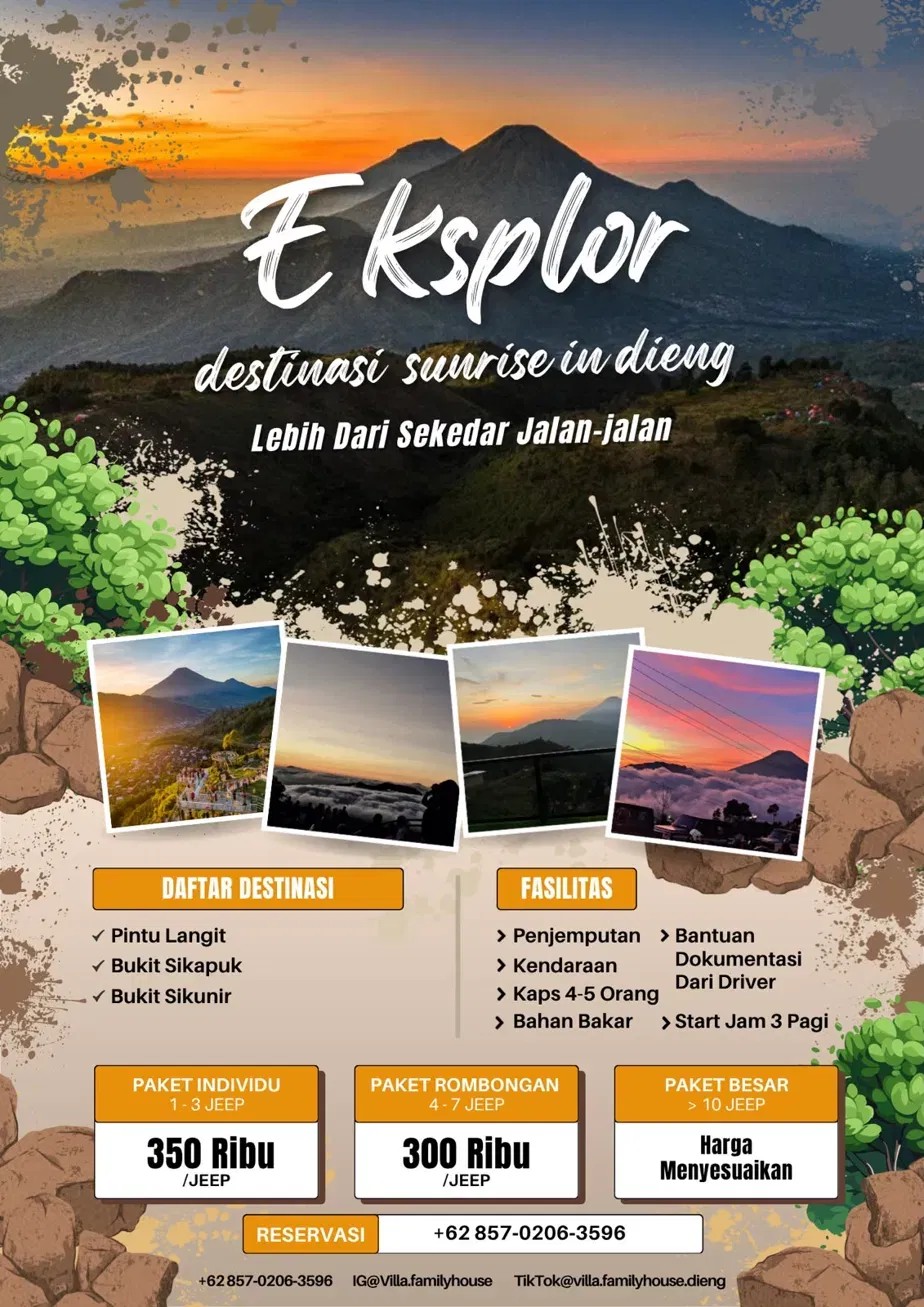 E-ksplor Destinasi Sunrise in Dieng