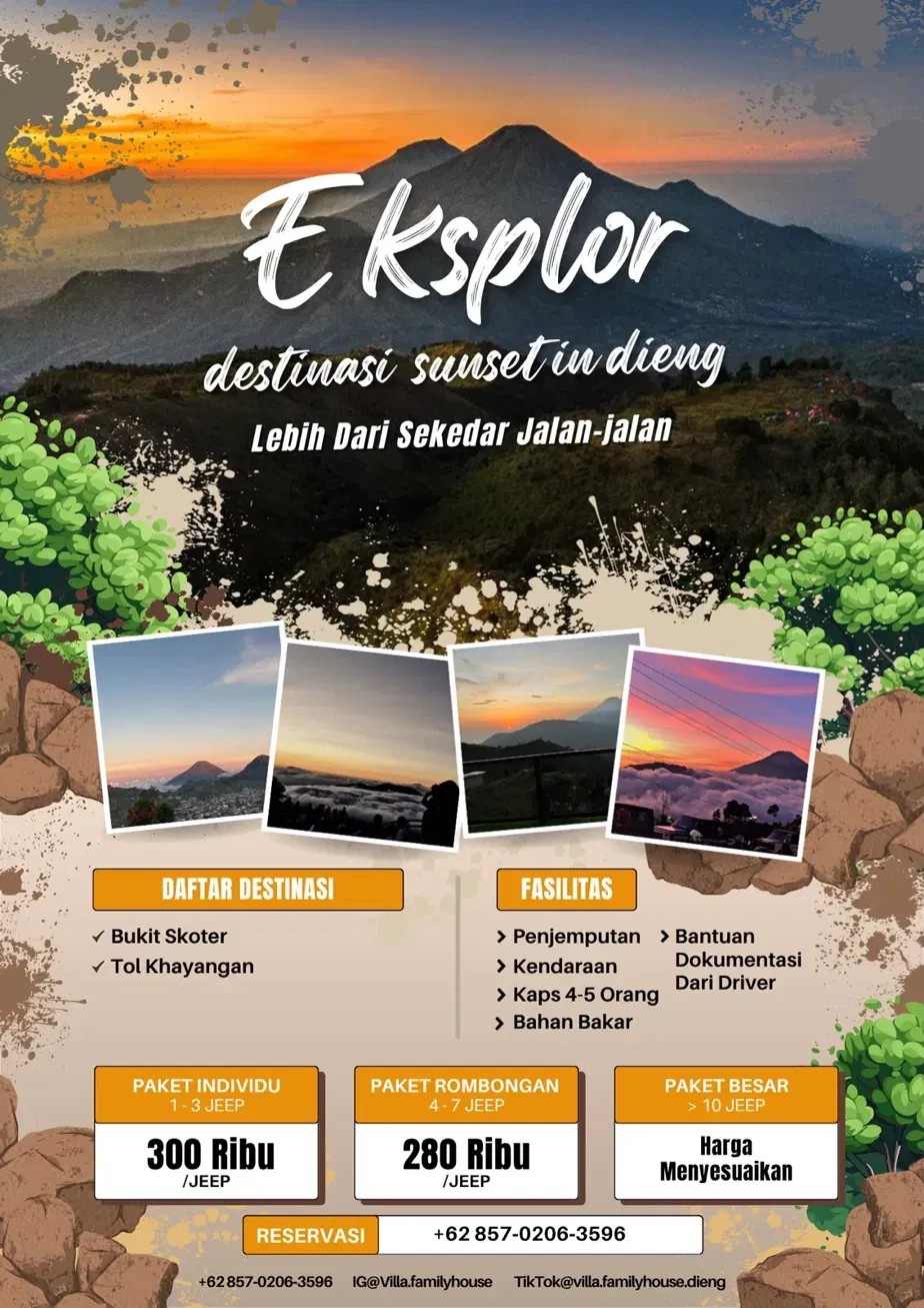 E-ksplor Destinasi Sunset in Dieng